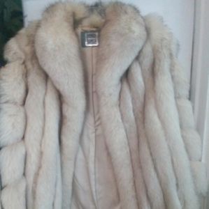 Women's Blue Fox Fur Coat